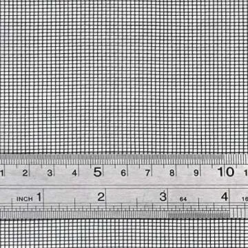 Senneny 48" x 117" Adjustable Window Screens, DIY Custom Fiberglass Screen Mesh, Window Screen Replacement for Windows Doors and Patio Screens, Premium Pet Screen (48" x 117", Black)