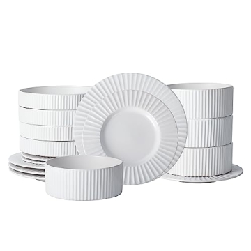 Stone Lain Lusso Stylish Dinnerware Set - 16-Piece for 4