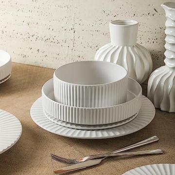 Stone Lain Lusso Stylish Dinnerware Set - 16-Piece for 4