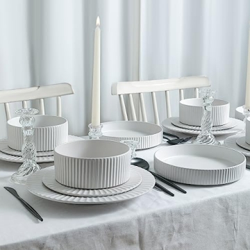 Stone Lain Lusso Stylish Dinnerware Set - 16-Piece for 4