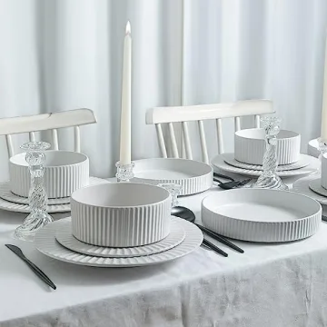 Stone Lain Lusso Stylish Dinnerware Set - 16-Piece for 4