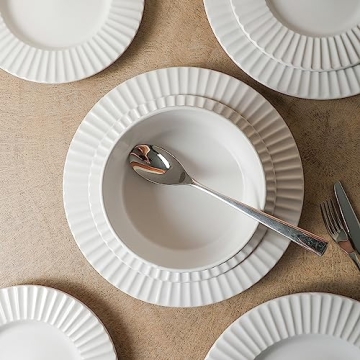 Stone Lain Lusso Stylish Dinnerware Set - 16-Piece for 4