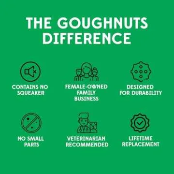 Goughnuts — Dog Toys for Aggressive Chewers | Virtually Indestructible Pull Toy for Breeds Such as Pit Bulls and German Shepherds | Heavy Duty Tug Dog Toy | Medium | Pink