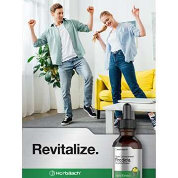 Horbäach Rhodiola Rosea Supplement Tincture | 2 fl oz | Alcohol Free Extract | Super Concentrated Root Liquid | Vegetarian, Non-GMO, Gluten Free