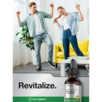 Horbäach Rhodiola Rosea Supplement Tincture | 2 fl oz | Alcohol Free Extract | Super Concentrated Root Liquid | Vegetarian, Non-GMO, Gluten Free