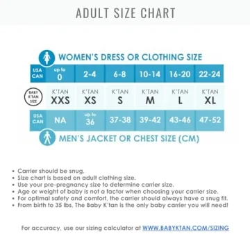 Baby K'tan Active Baby Wrap Carrier - Simple & Breathable