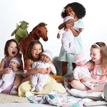 Caucasian 20-inch Large Soft Body Baby Doll | JC Toys - La Baby | Washable |Removable Blue Outfit w/ Hat and Pacifier| For Children 2 Years +