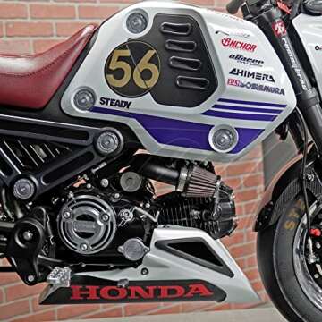 CHIMERA BLACK Short Ram Air Intake for Honda GROM RR