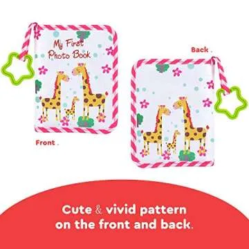 VNOM Baby Photo Album Soft Cloth Memory Book for Kids