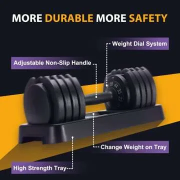 FLYBIRD Adjustable Dumbbell 55lb - Versatile Weight Training
