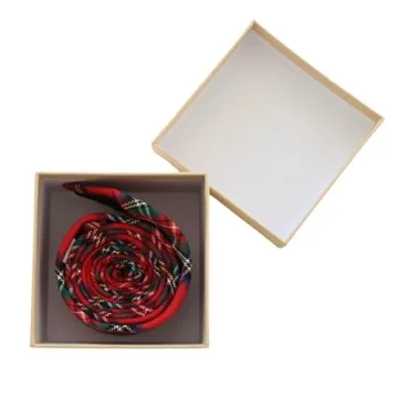 THOM Red Plaid Christmas Tie for Men - Elegant and Versatile