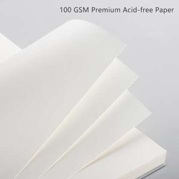 RETTACY Blank Journal Notebook, 2-Pack, B5 Blank Spiral Notebook with 160 Pages per Pack, Medium 7.6...