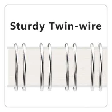 RETTACY Blank Journal Notebook, 2-Pack, B5 Blank Spiral Notebook with 160 Pages per Pack, Medium 7.6'' × 10'', 68 LB/100 GSM Thick Paper, Flexible Plastic Cover, for Sketching, Drawing