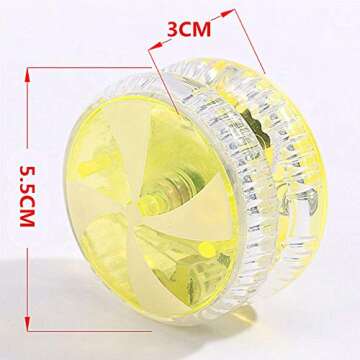 LED Light Up Yo Yo Yoyo for Kids Beginner Yoyo for Kids Responsive Ball Bearing Yoyo 4 Pack