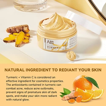 ANAI RUI Vitamin C Turmeric Face Mask for Radiant Skin
