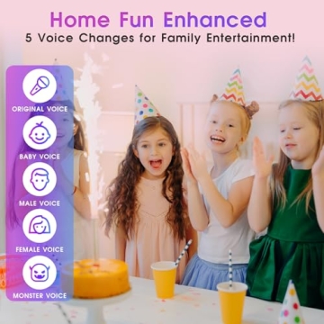 SXH Mini Karaoke Machine with Bluetooth for Kids