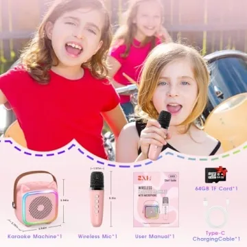 SXH Mini Karaoke Machine with Bluetooth for Kids