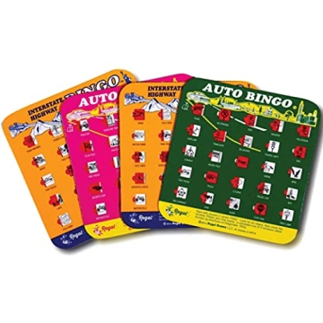 Regal Games Finger-Tip Shutter Bingo Cards - Fun Travel Game for Kids