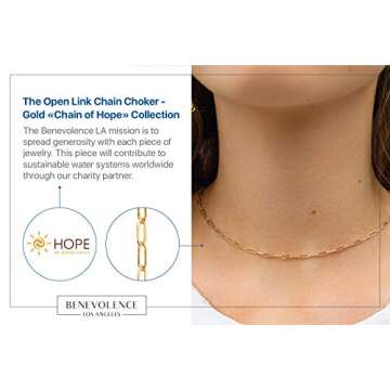 Paperclip Chain Necklace for Women, Gold Chain Necklace Women, 14k Gold Dipped Chain Link Necklace for Women, Paper Clip Necklace