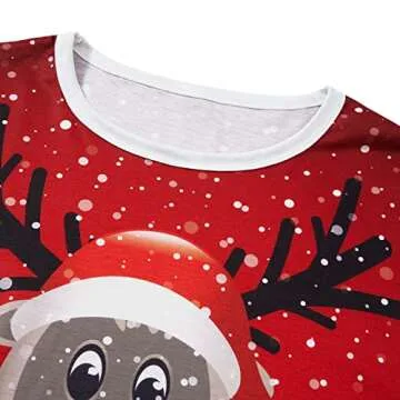 Matching Family Pajamas,2023 Christmas Pajamas Family Christmas Pajamas Set Xmas Pajamas Set(#san1-Kid, 6 Y)