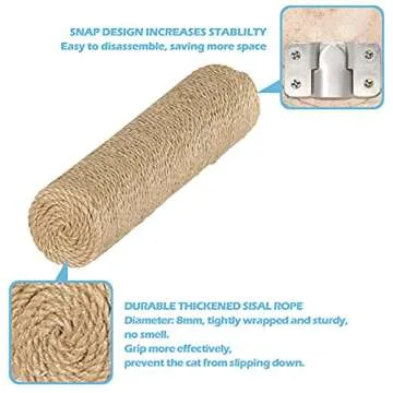 ROHUMTY Cat Wall Tree - 6PC Mountable Shelves Set