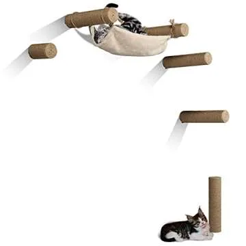 ROHUMTY Cat Wall Tree - 6PC Mountable Shelves Set