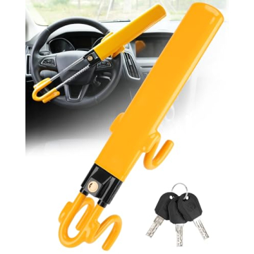 Tevlaphee Heavy Duty Steering Wheel Lock - Ultimate Antitheft Device