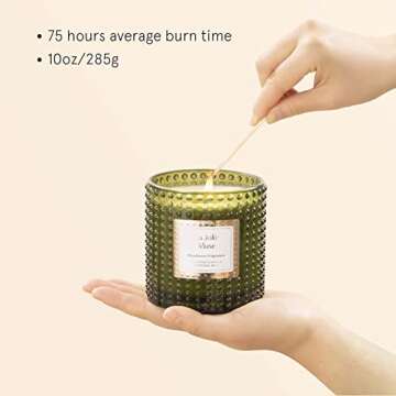 LA JOLIE MUSE Scented Candles, Holiday Candles for Home Scented, Woodiness Fragrance, Natural Soy Wa...