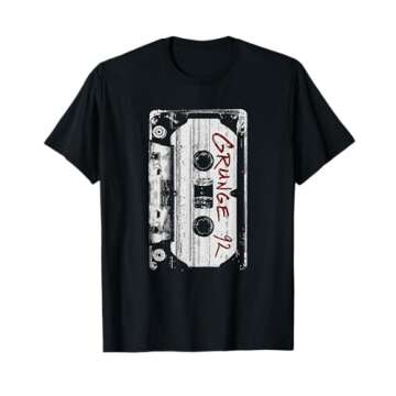 Grunge 90's Vintage Concert Mixtape Retro T-Shirt