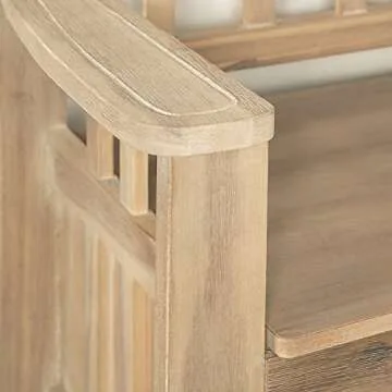 Frankie Natural Washed Storage Bench by Linon for Home