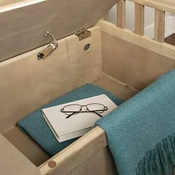 Frankie Natural Washed Storage Bench by Linon for Home