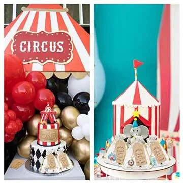 15 Sets Circus Party Favors Carnival Birthday Party Supplies Animal Keychains with Circus Clown Animals Organza Bags and Thank You Tags for Return Favors Party Supplies Circus Theme Party Decorations