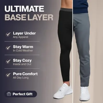 Thermajohn Men's Thermal Long Johns for Cold Weather