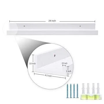 AZSKY White Floating Shelves Modern Design for Every Room