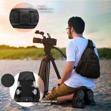 Waterproof DSLR Camera Bag for Travel and Outdoor Use