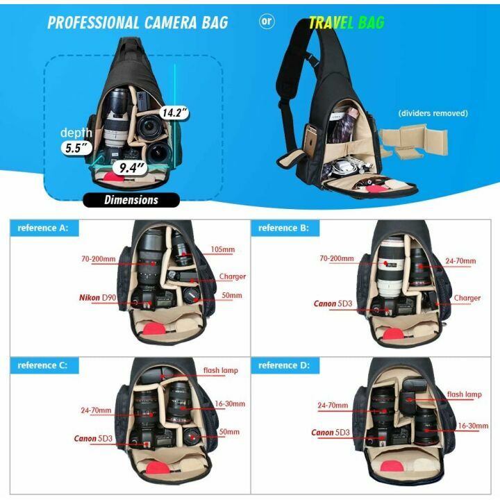 Waterproof DSLR Camera Bag for Travel and Outdoor Use