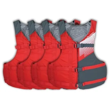 Stohlquist Fit Adult PFD Life Vest - 4 Pack | Coast Guard Approved