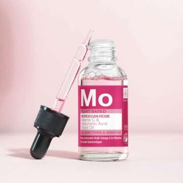 Dr Botanicals Vegan Moroccan Rose Superfood Facial Oil with Vitamins, and Essential OIls - Natural Best Anti-ageing repairing Treatment for All skins - Instant Results - Made in UK - 30ml