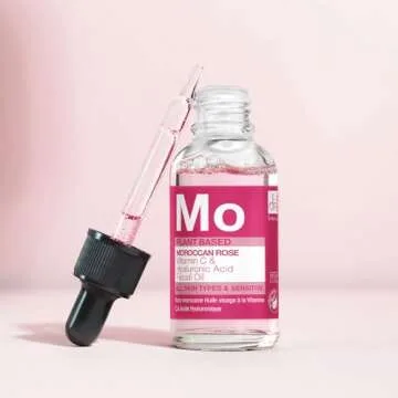 Dr Botanicals Vegan Moroccan Rose Superfood Facial Oil with Vitamins, and Essential OIls - Natural Best Anti-ageing repairing Treatment for All skins - Instant Results - Made in UK - 30ml