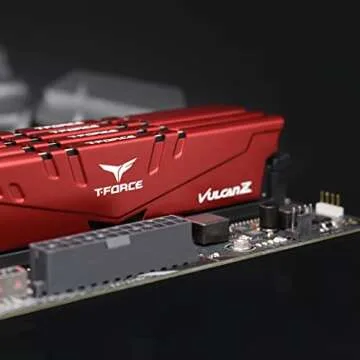 TEAMGROUP T-Force Vulcan Z DDR4 16GB Kit (2x8GB) 3000MHz (PC4-24000) CL16 Desktop Memory Module Ram (Red) - TLZRD416G3000HC16CDC01