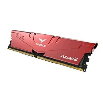 TEAMGROUP T-Force Vulcan Z DDR4 16GB Kit (2x8GB) 3000MHz (PC4-24000) CL16 Desktop Memory Module Ram (Red) - TLZRD416G3000HC16CDC01