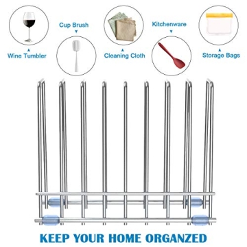 IDEATECH Large Reusable Bags Drying Rack - Stainless Steel