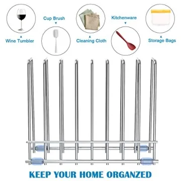 IDEATECH Large Reusable Bags Drying Rack - Stainless Steel