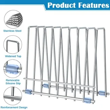 IDEATECH Large Reusable Bags Drying Rack - Stainless Steel