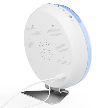 hOmeLabs Sunrise Alarm Clock - Digital LED Clock with 6 Color Switch and FM Radio for Bedrooms - Multiple Nature Sounds Sunset Simulation & Touch Control - with Snooze Function for Heavy Sleepers