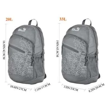 Packable Lightweight Travel Backpack - Outlander 33L