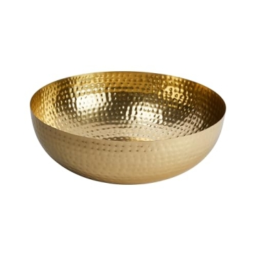 Creative Co-Op Hammered Metal Bowl for Elegant Decor