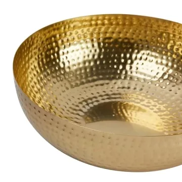 Creative Co-Op Hammered Metal Bowl for Elegant Decor