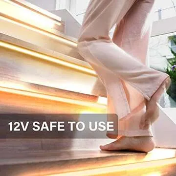 Onforu LED Strip Lights Warm White,32.8ft Dimmable 3000k Led Lights for Bedroom,Soft White Rope Light,2835 LEDs 12V Flexible Strip Tape Easter Lighting for Under Cabinet,Home,Kitchen,Bedroom,Christmas