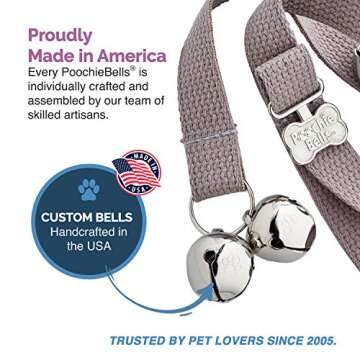 PoochieBells - Original USA-Made Dog Doorbell for Effortless Potty Training